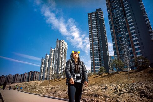 Basking in the sun in a suburb of Beijing.