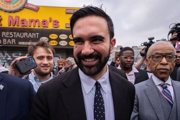 NYC Mayoral Candidate Zohran Mamdani Campaigns In Harlem