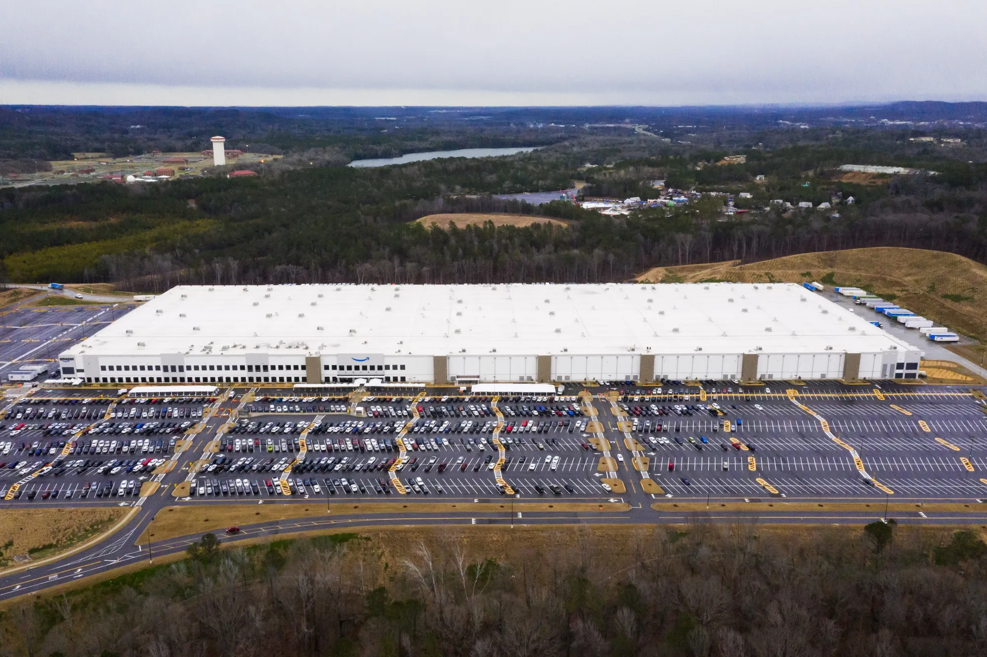 The Amazon fulfillment warehouse in Bessemer.