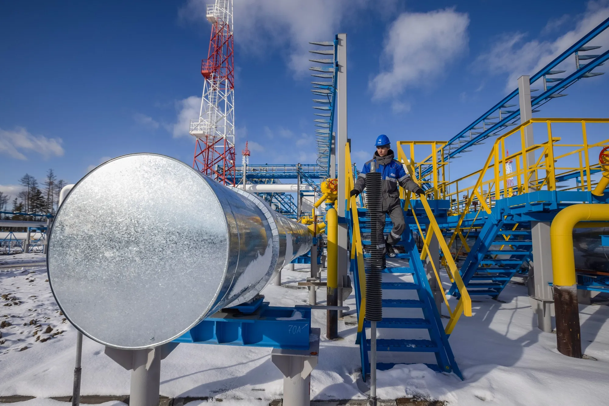 A gas Gazprom oil, gas and condensate field.