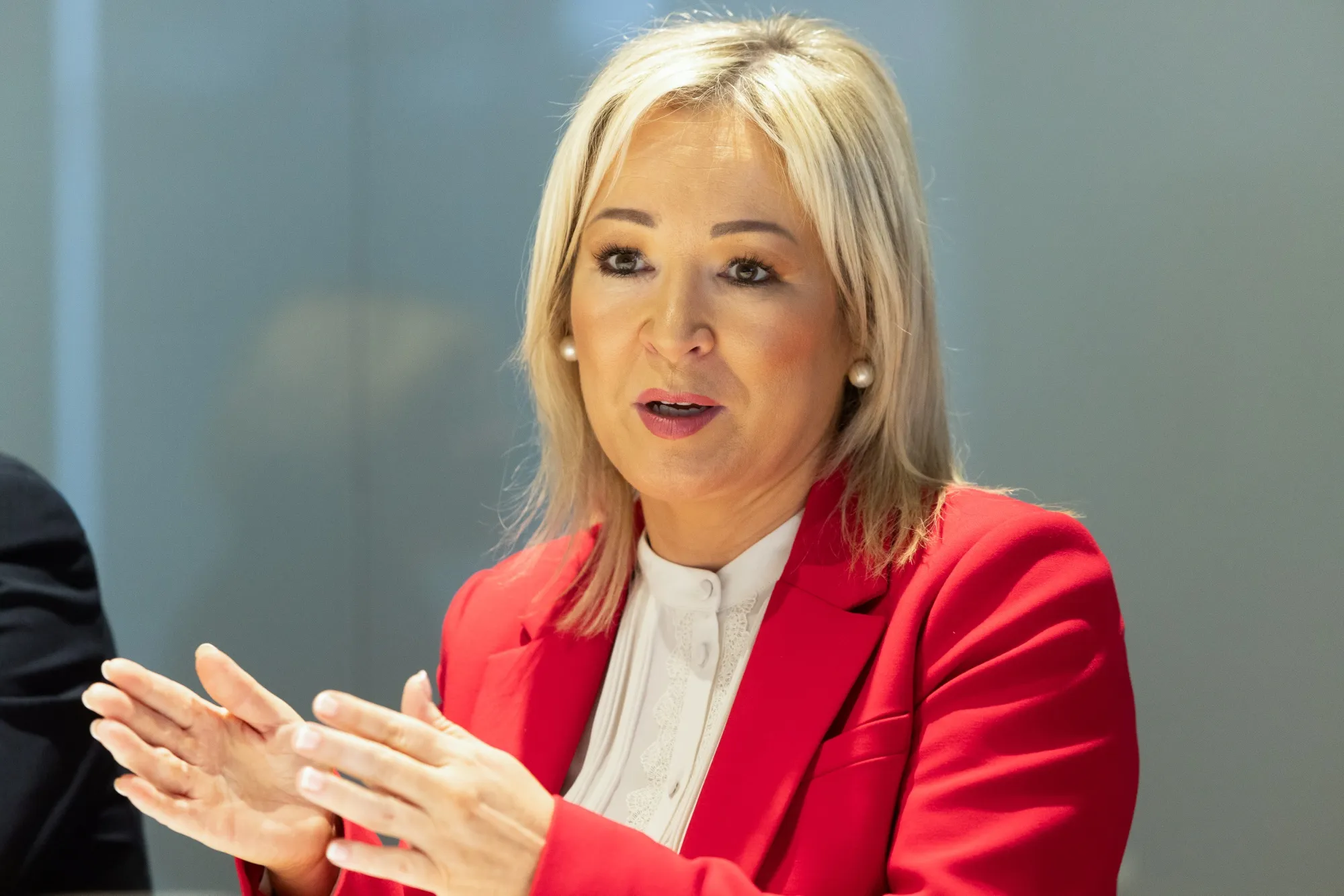 Michelle O'Neill in London, on May 14.