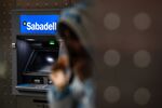 Sabadell branding. Photographer: Angel Garcia/Bloomberg