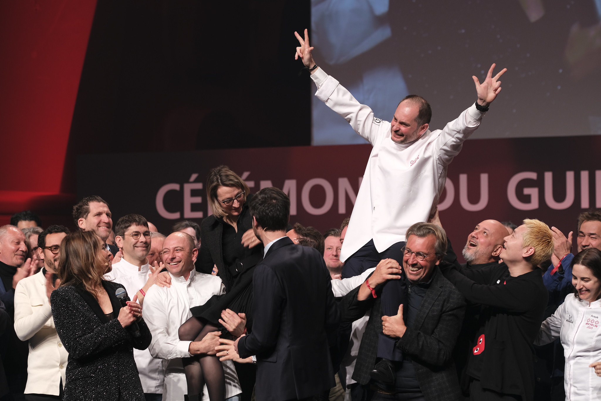 La Marine chef Alexandre Couillon during the Michelin Guide France 2023 ceremony in Paris, on March 6.