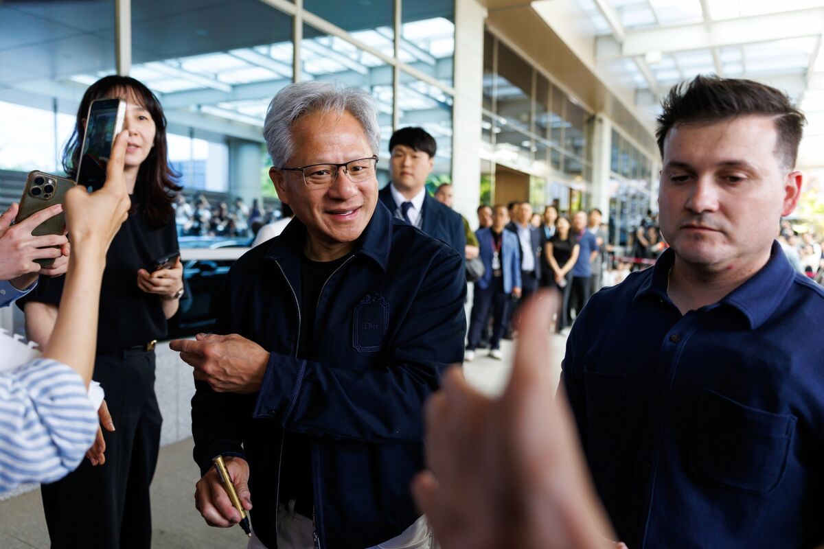 Nvidia CEO Jensen Huang in South Korea.