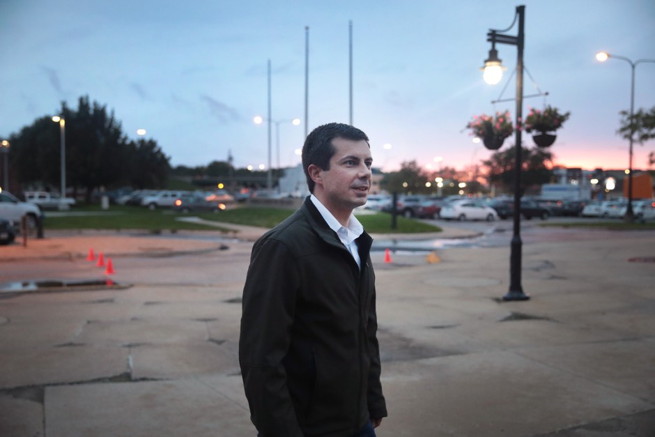 Democratic presidential candidate Pete Buttigieg at a campaign stop in Waterloo, Iowa, in September.