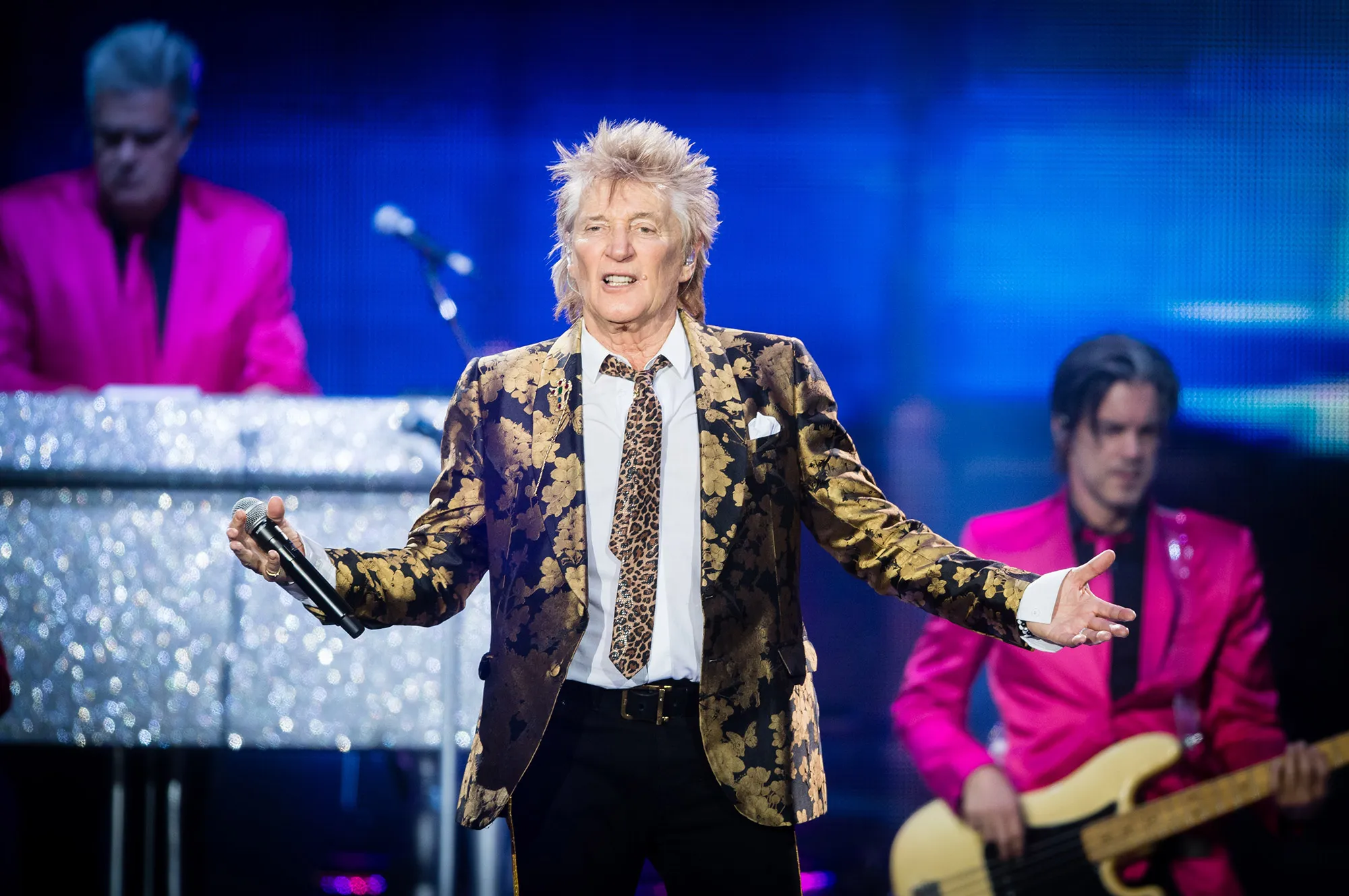 Rod Stewart performs at The O2 Arena