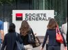Visitors arrive at the headquarter offices of Societe Generale SA in the La Defense business district in Paris, France, on Tuesday, July 12, 2016. Cities across Europe are eyeing the spoils of the British referendum result, making a pitch to businesses large and small that want to secure access to the single market of the remaining 27 countries of the EU.