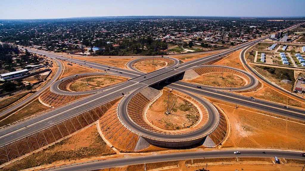 The Maputo Ring Road Interchange in Maputo, Mozambique.