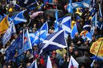 A pro-independence march&nbsp;in Glasgow, Scotland, in Jan.