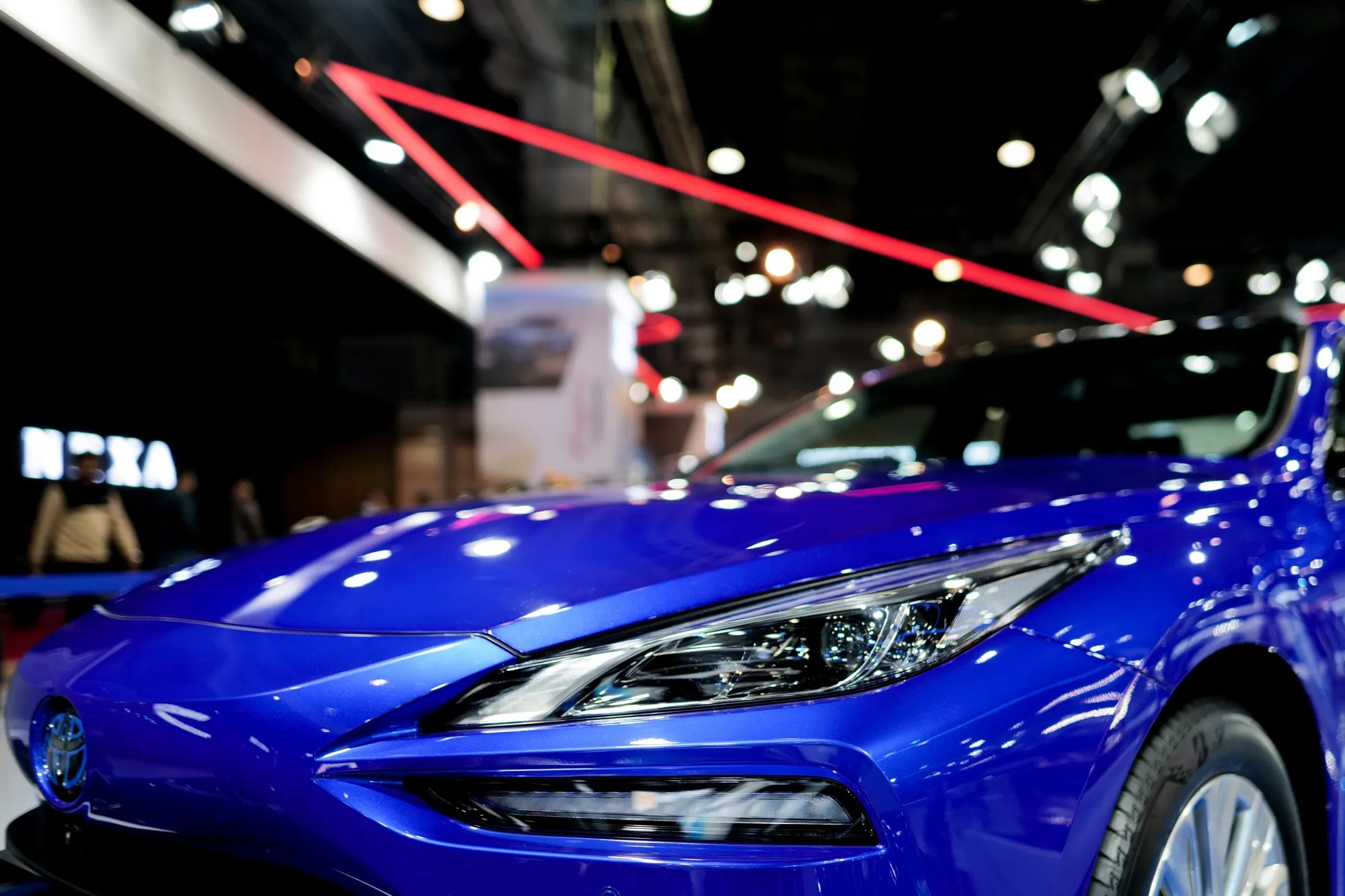 A Toyota Mirai fuel cell vehicle.