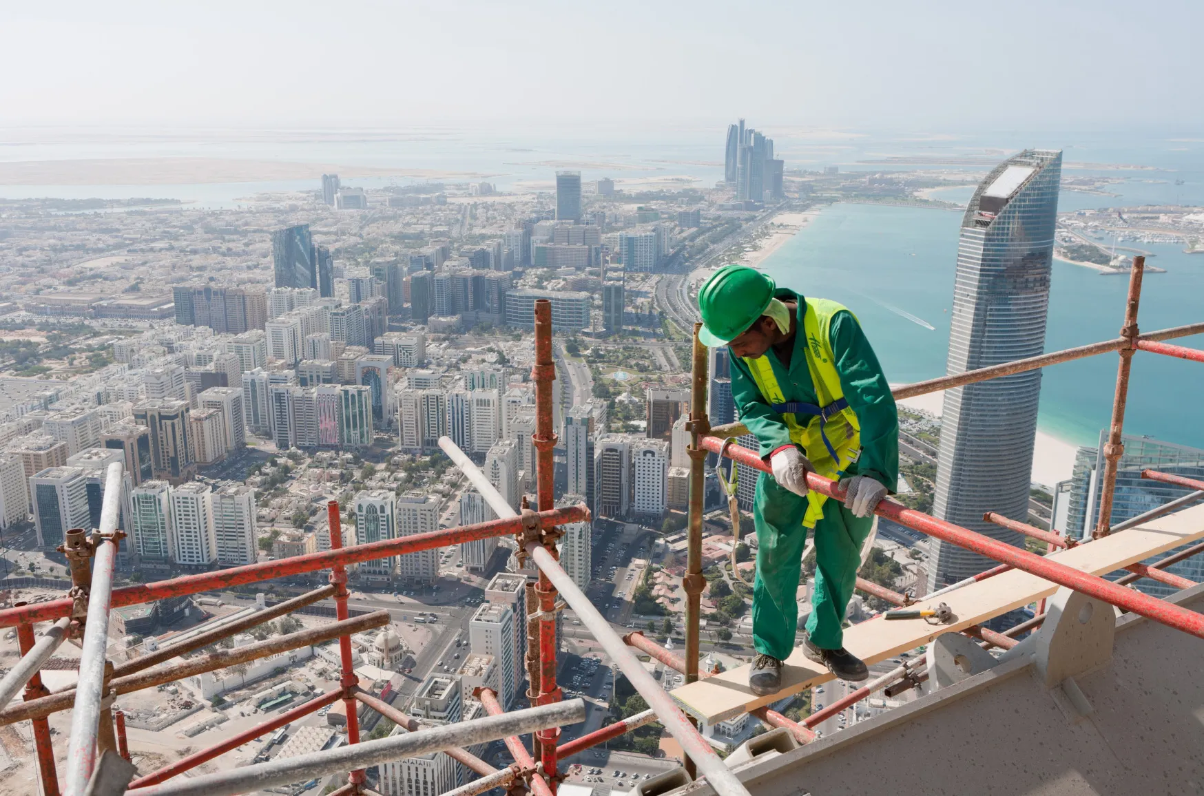 Residential tower construction in Abu Dhabi.