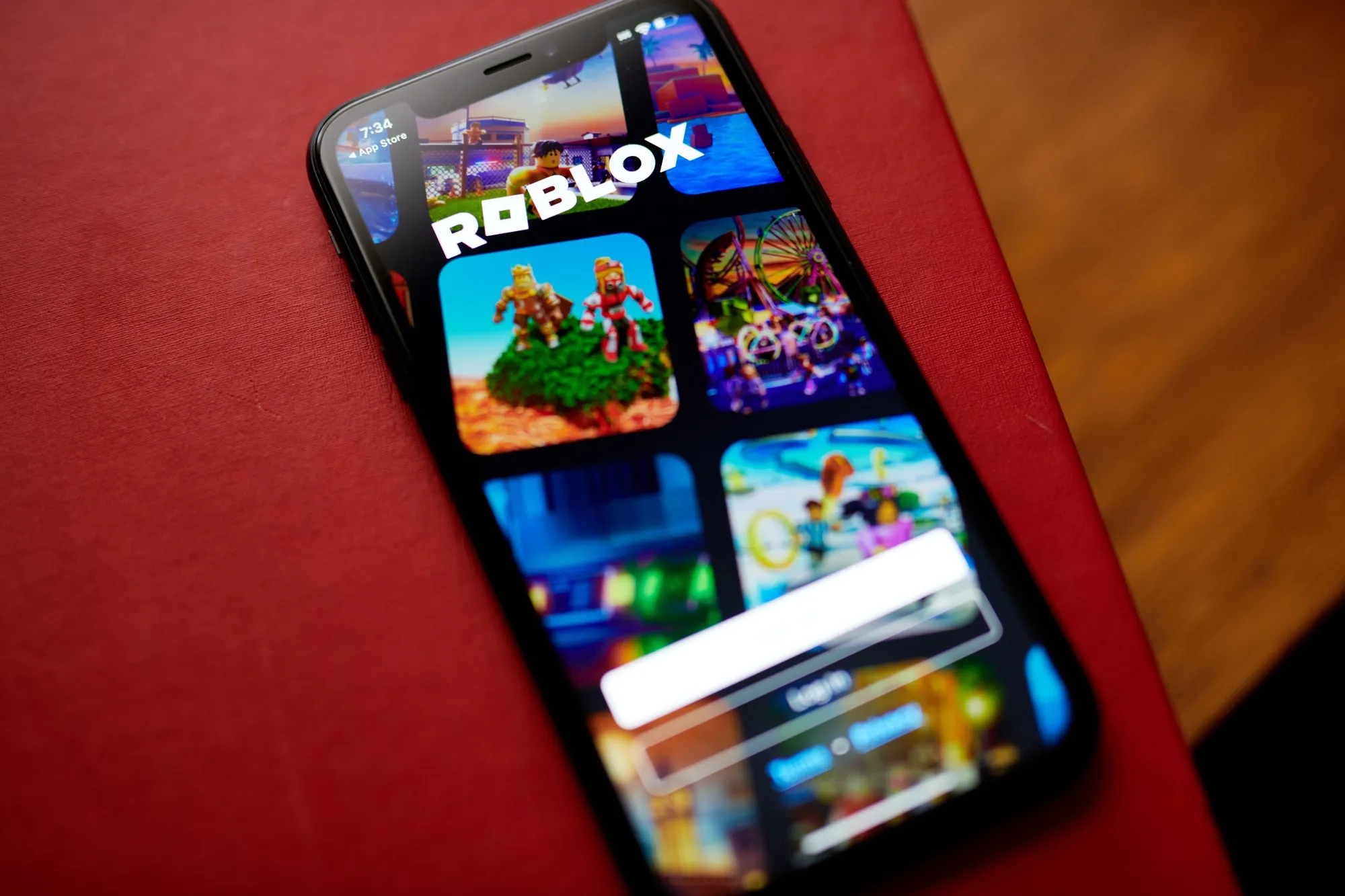 The Roblox app.