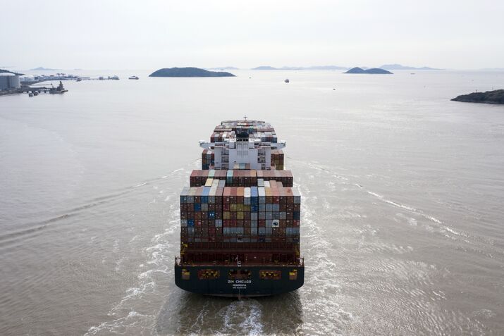 Operations At Yangshan Deepwater Port as China Talks Up Post-Virus Rebound While The World Economy Shuts