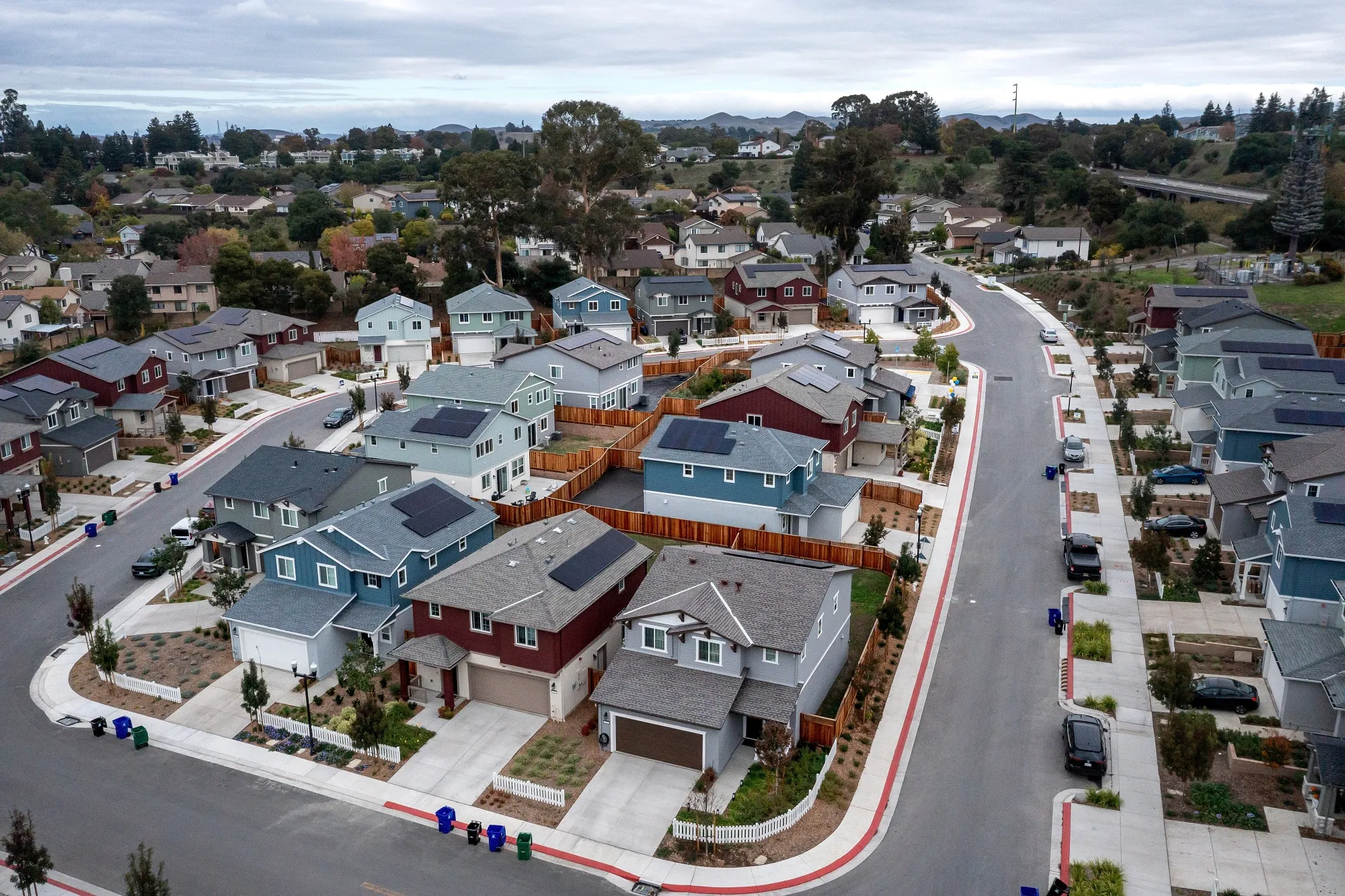 Homes in Hercules, California.