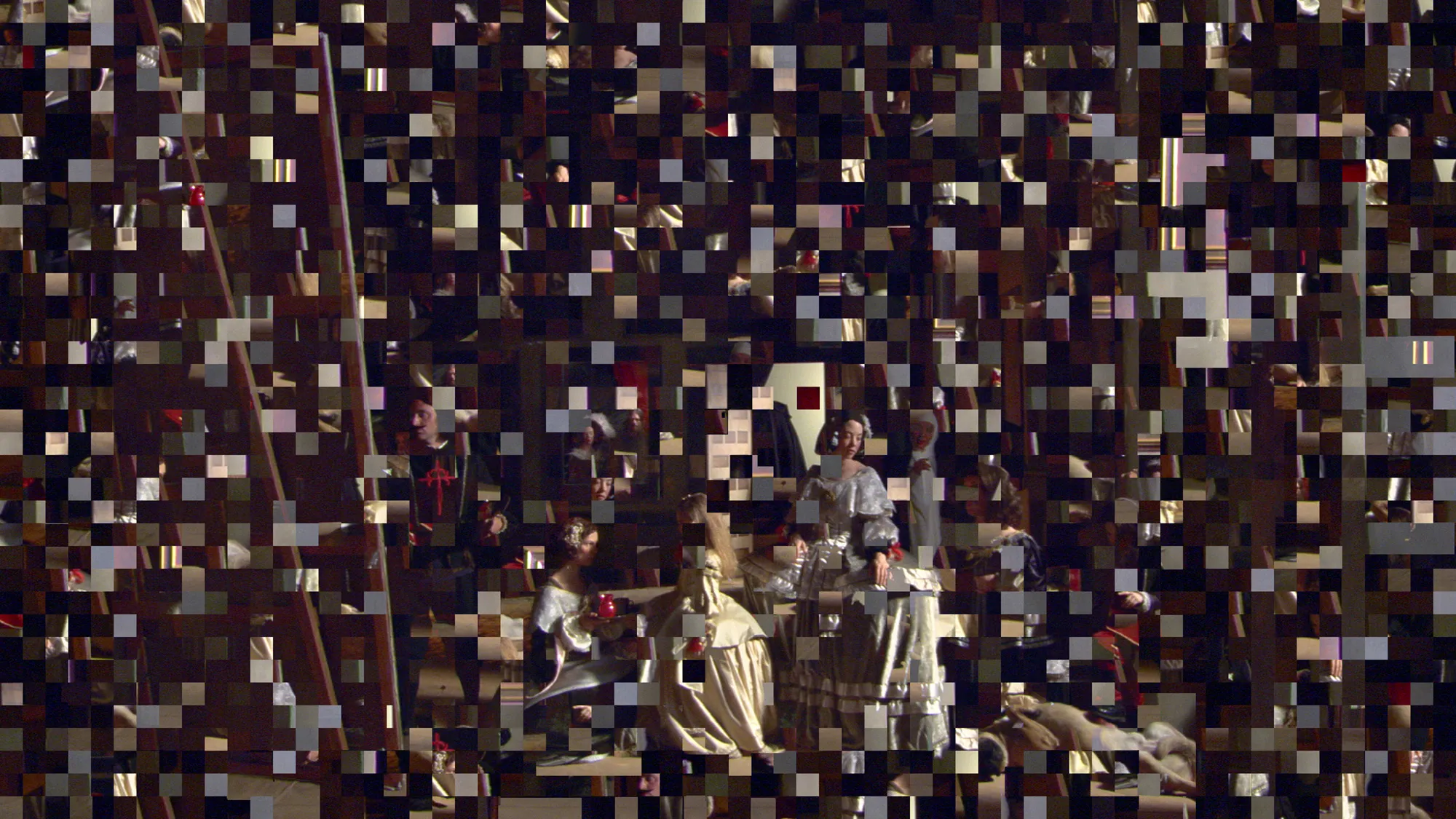 Blockchain allows each of the 2,304 digital blocks of Eve Sussman’s "89 seconds Atomized" to be sold separately.
