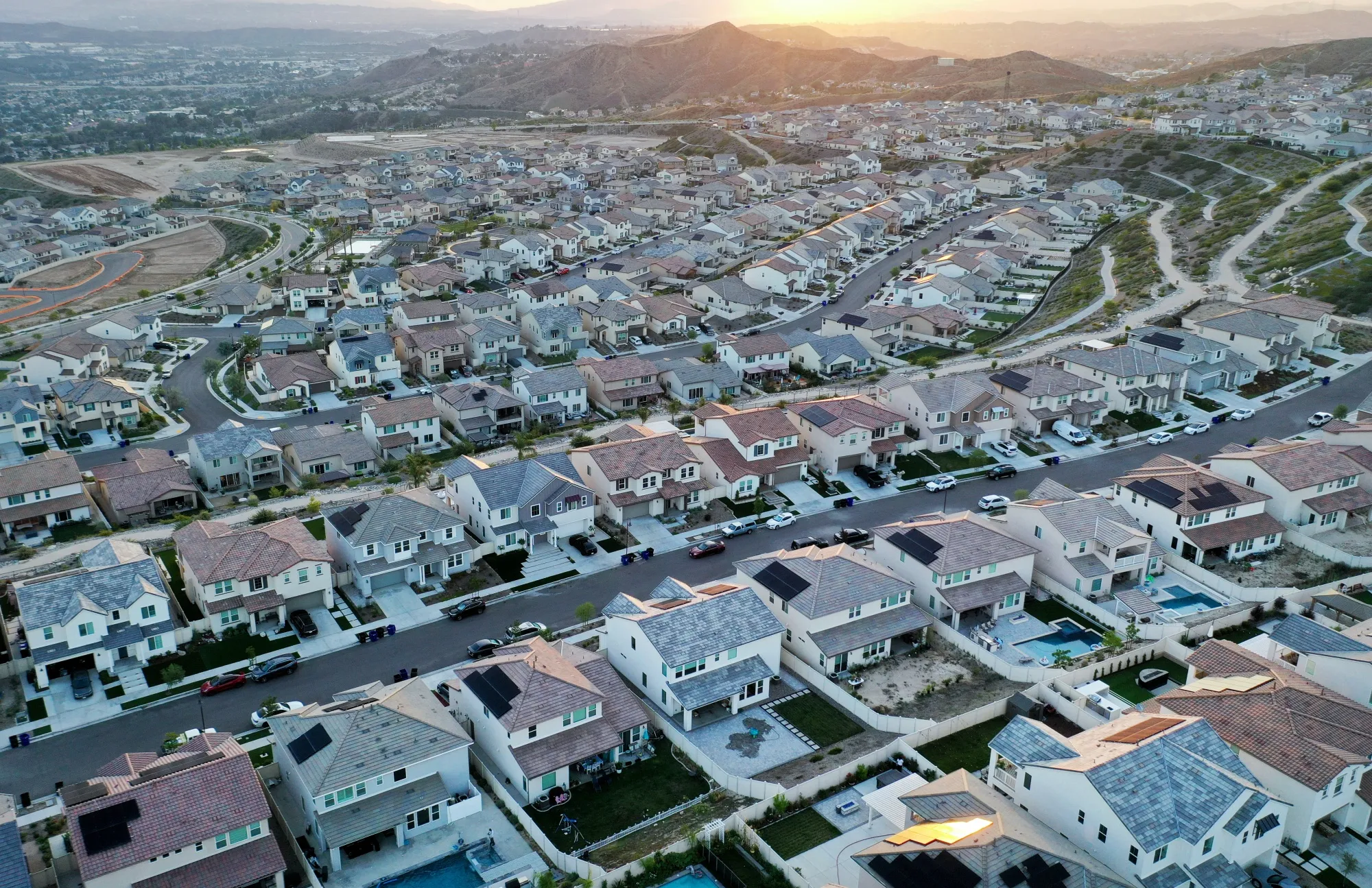 Homes in&nbsp;Santa Clarita, California.&nbsp;