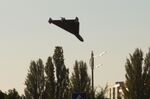 A Russian kamikaze drone attack in Kyiv, on Oct. 17.