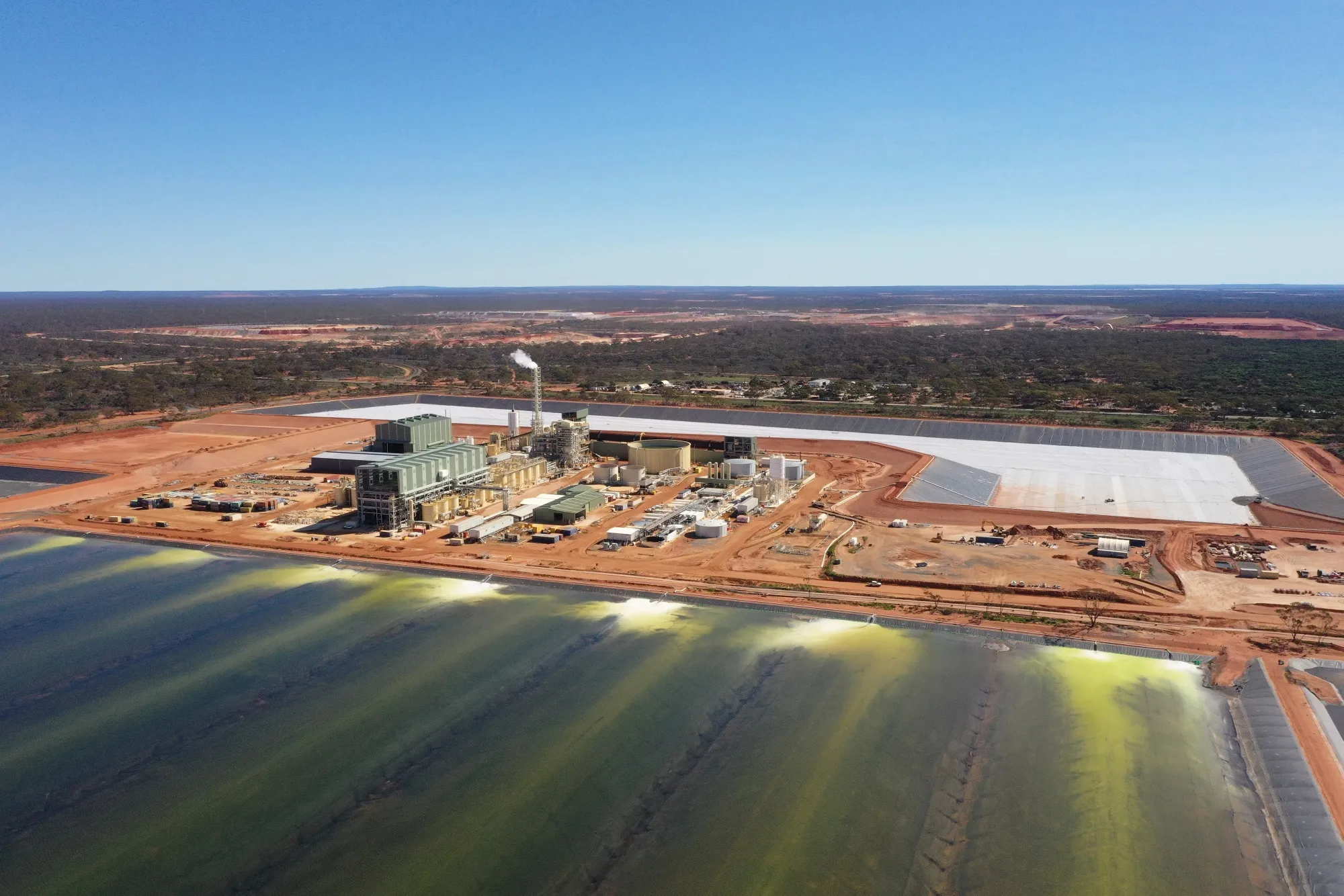 The Lynas Rare Earths processing plant in Kalgoorlie, Australia.