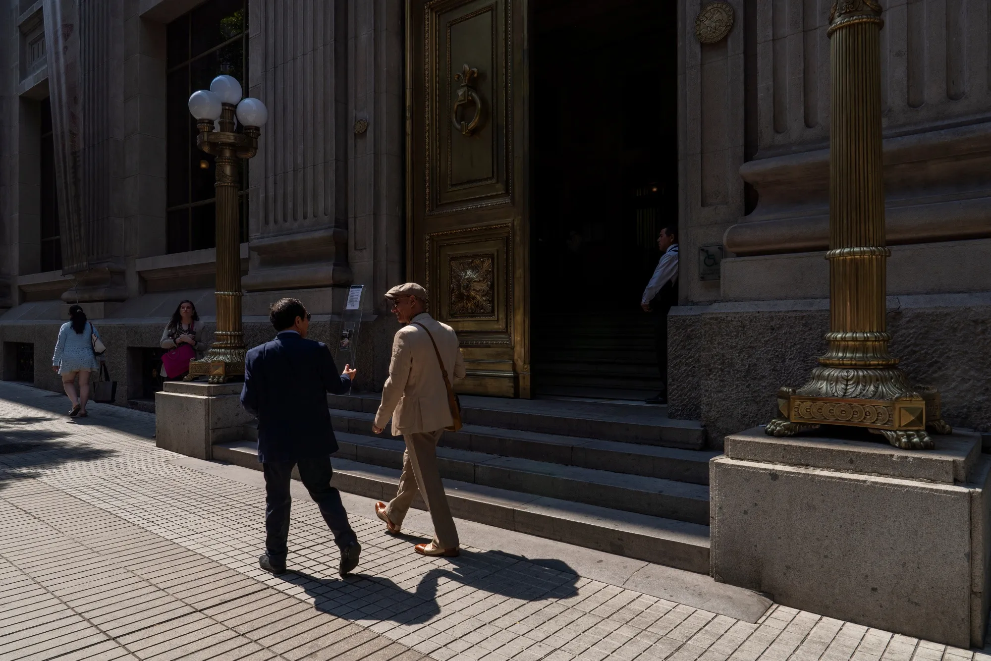 The Central Bank of Chile in Santiago.