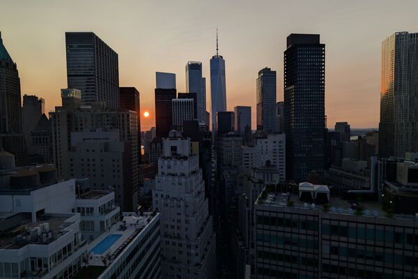 Sunset in New York City