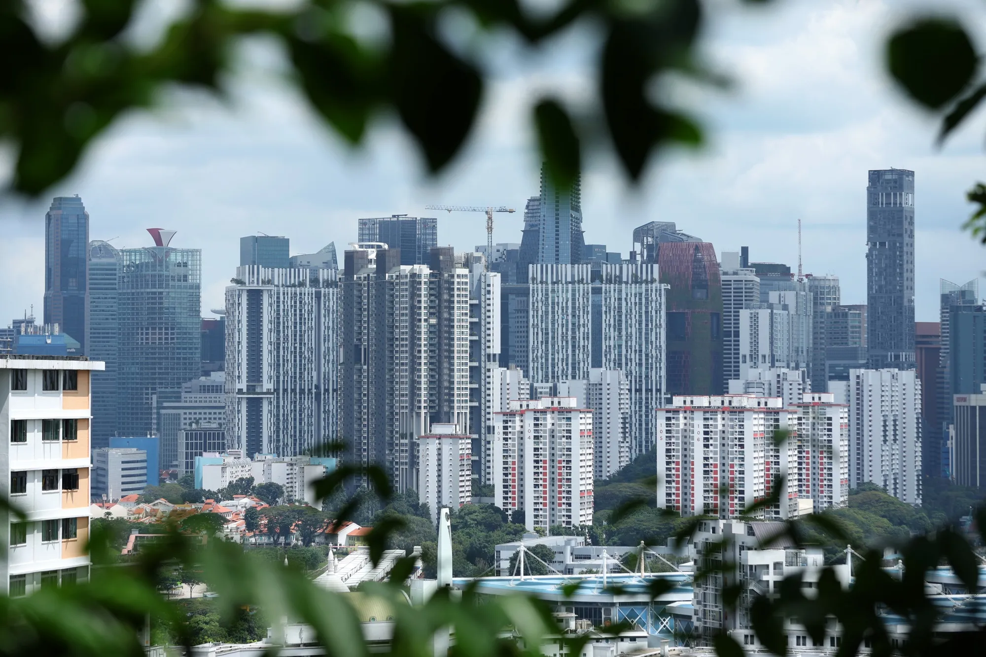 Residential buildings in Singapore.