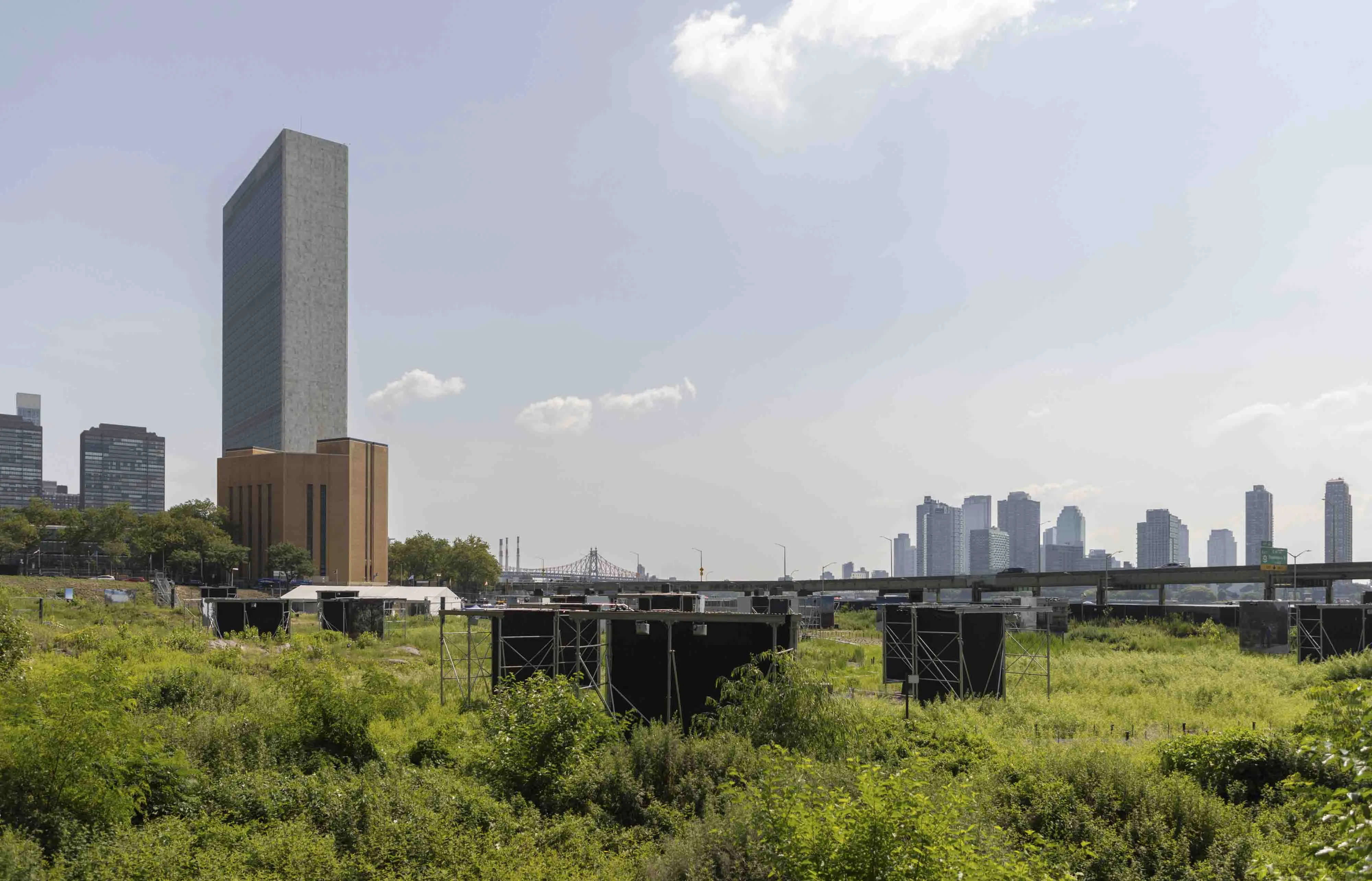 The proposed site of the 'Freedom Plaza' project in New York.