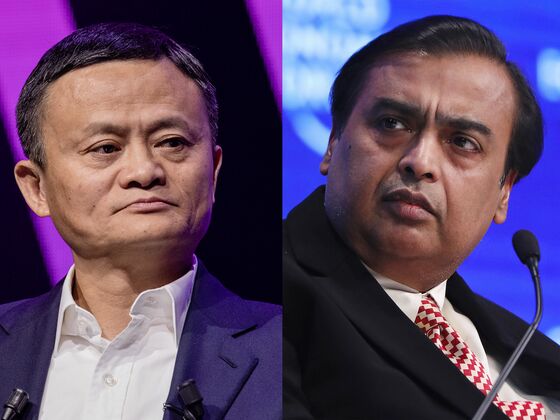 Ambani Loses Asia Wealth Crown to Ma in $5.8 Billion Rout