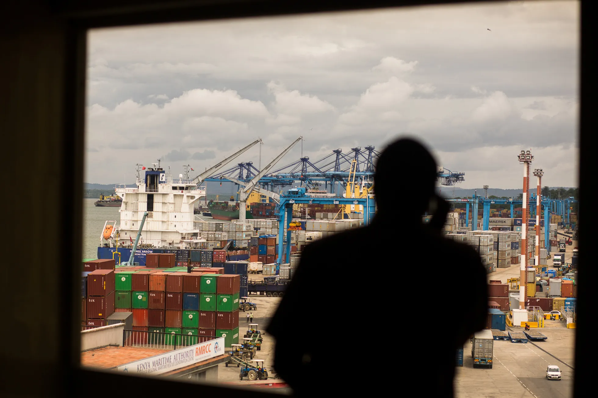 Mombasa port.