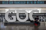 An exhibition hall at the Game Developers Conference in San Francisco