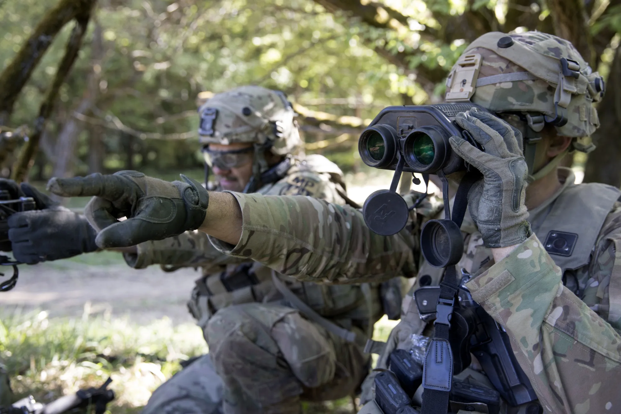 U.S. military police training in Germany in 2018.&nbsp;