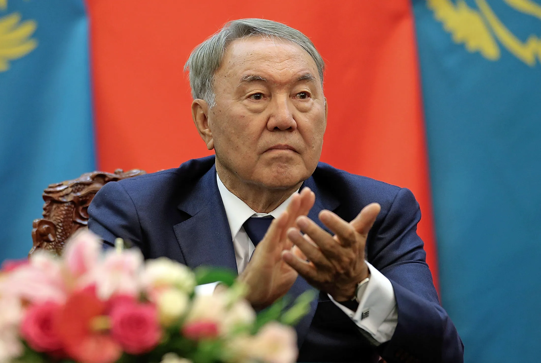 Kazakh President Nursultan Nazarbayev.
