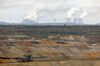 Smoke billows on the horizon from Frimmersdorf (left) and Neurath coal-powered plants, both operated by RWE.
