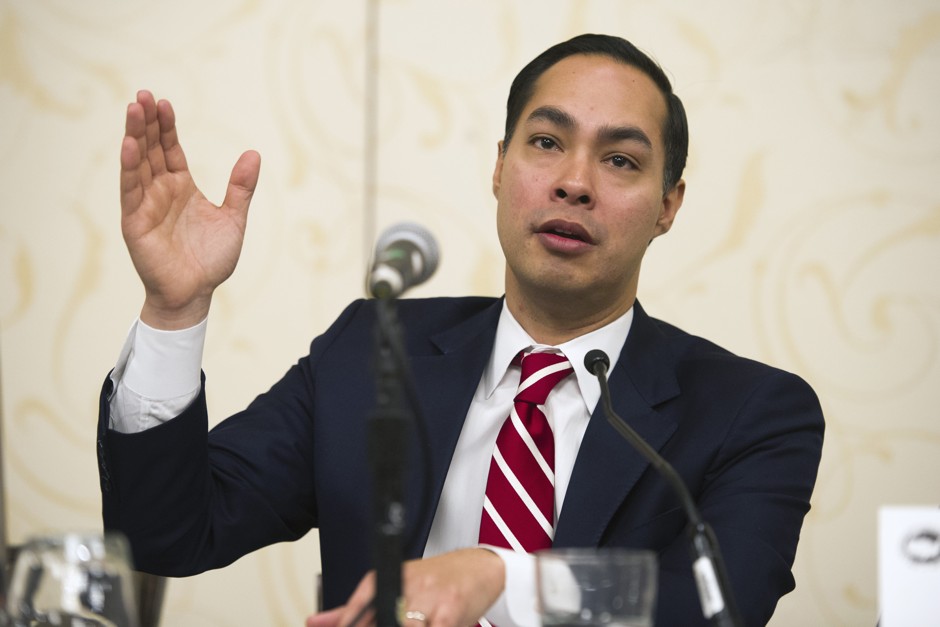 U.S. Department of Housing and Urban Development Secretary Julián Castro speaking at a meeting of the U.S. Conference of Mayors in Washington, D.C., in January.