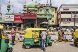 Auto rickshaws in Bangalore, India.