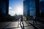 Commuters in La Defense as France Economy Gets Into Recovery Stride  