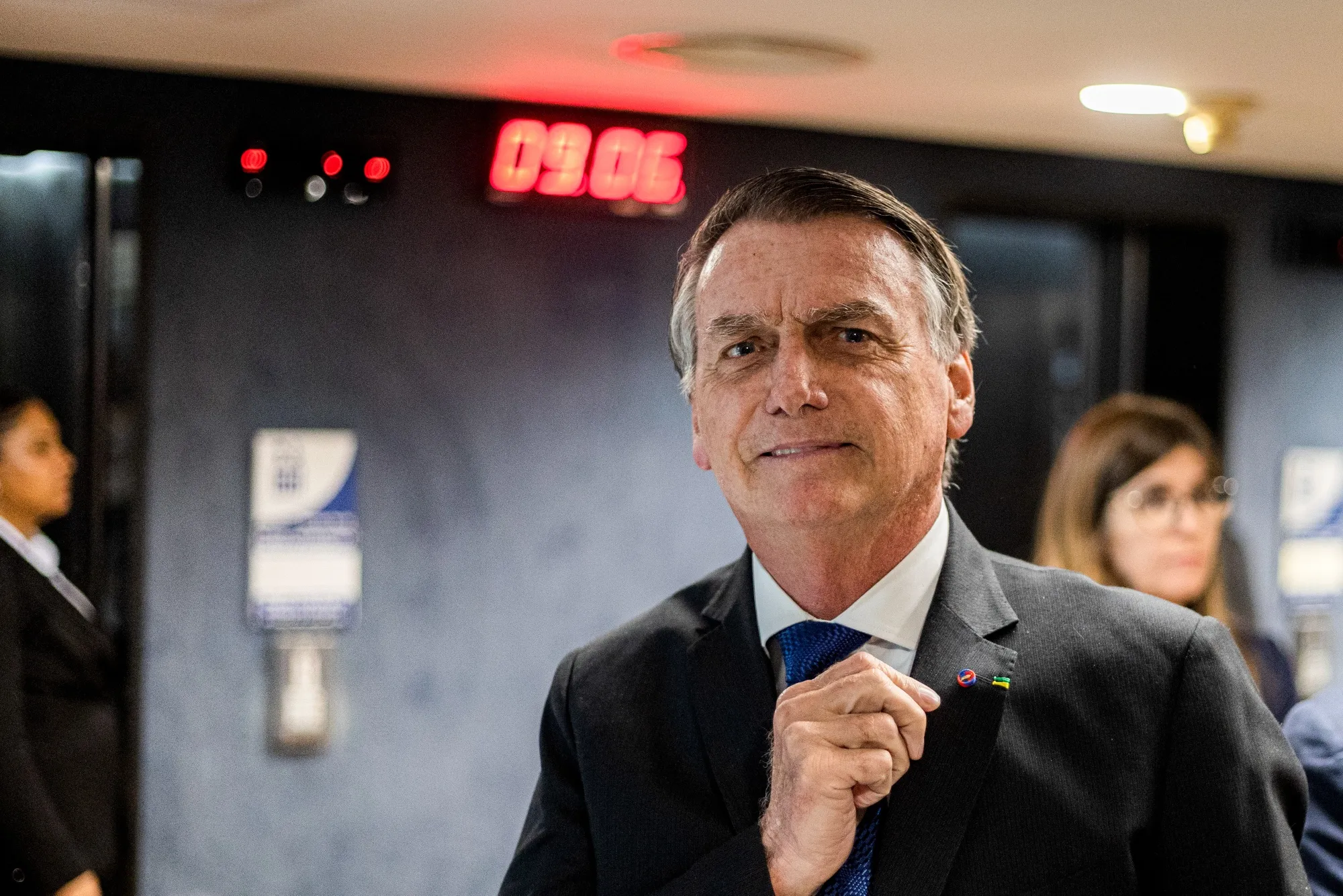 Jair Bolsonaro at the Supreme Federal Court in Brasilia in 2025.
