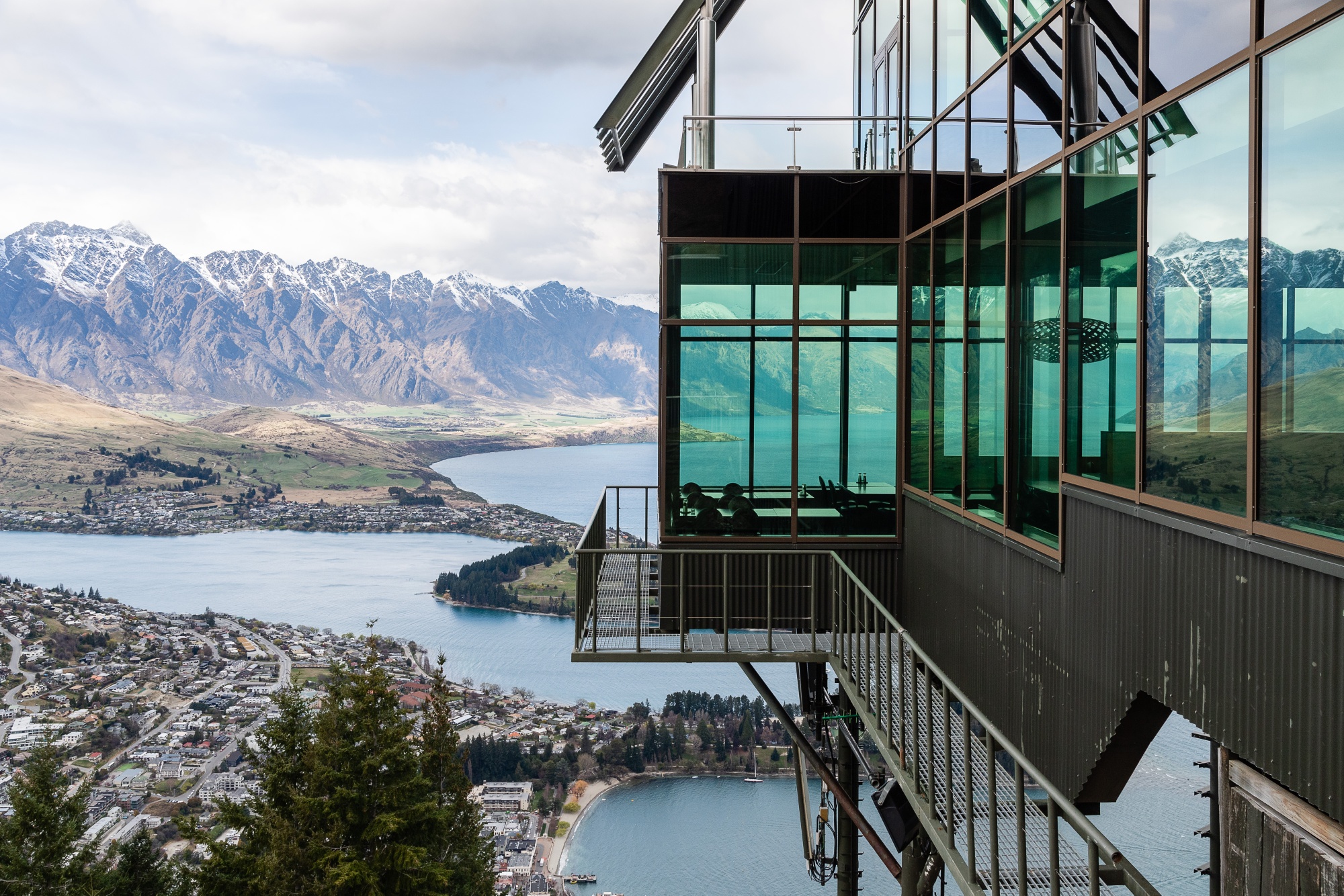 Queenstown and Lake Wakatipu seen from the top of Bob's peak in Queenstown, New Zealand on Sept. 9.