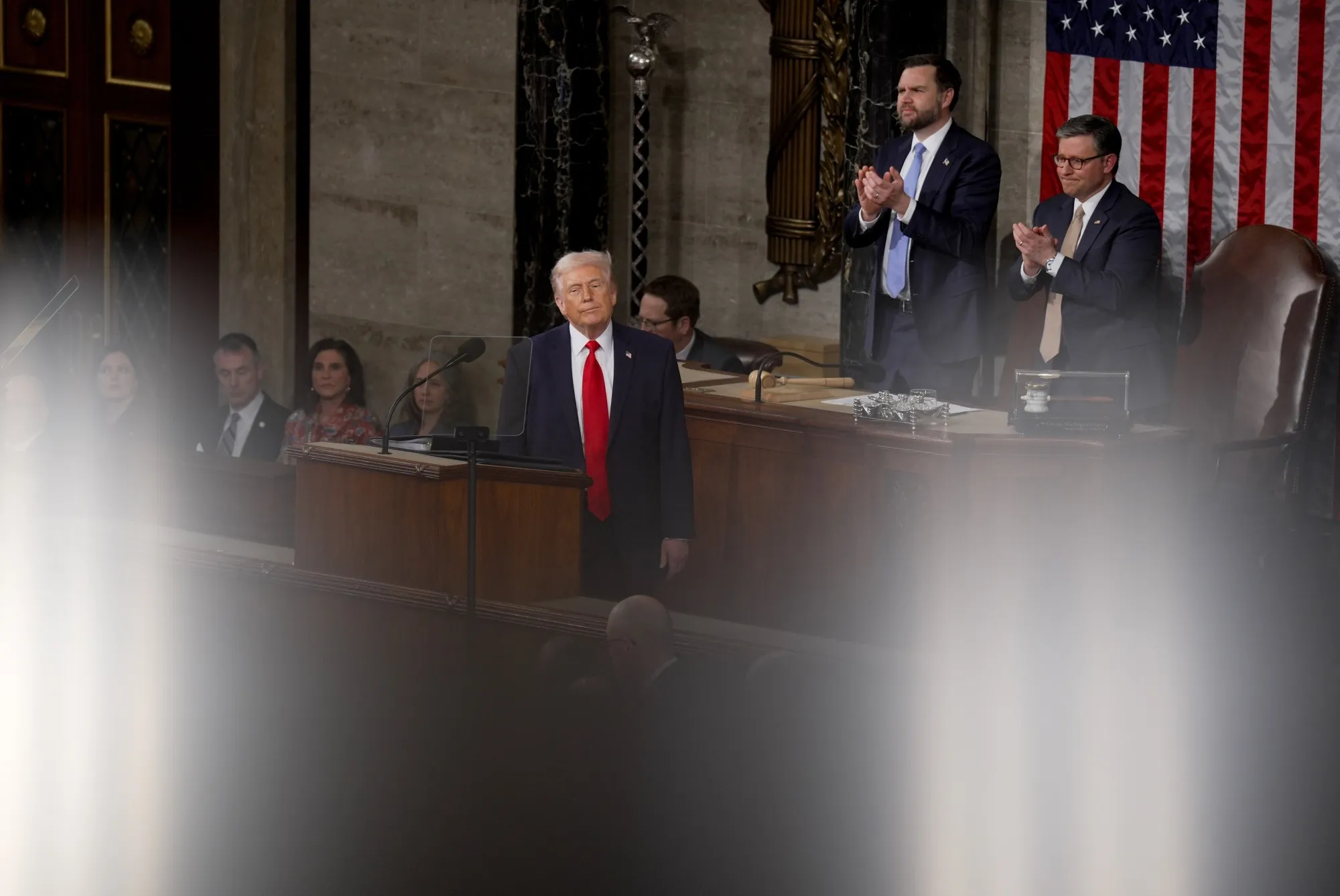 Trump during his&nbsp;State of the Union address last night.&nbsp;