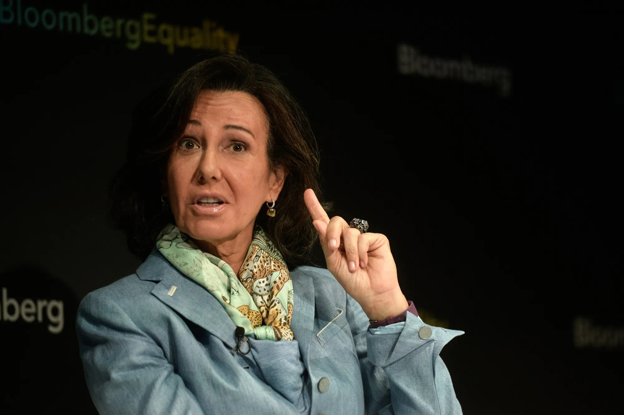 Ana Botin, chairman of Banco Santander, in London in May 2019