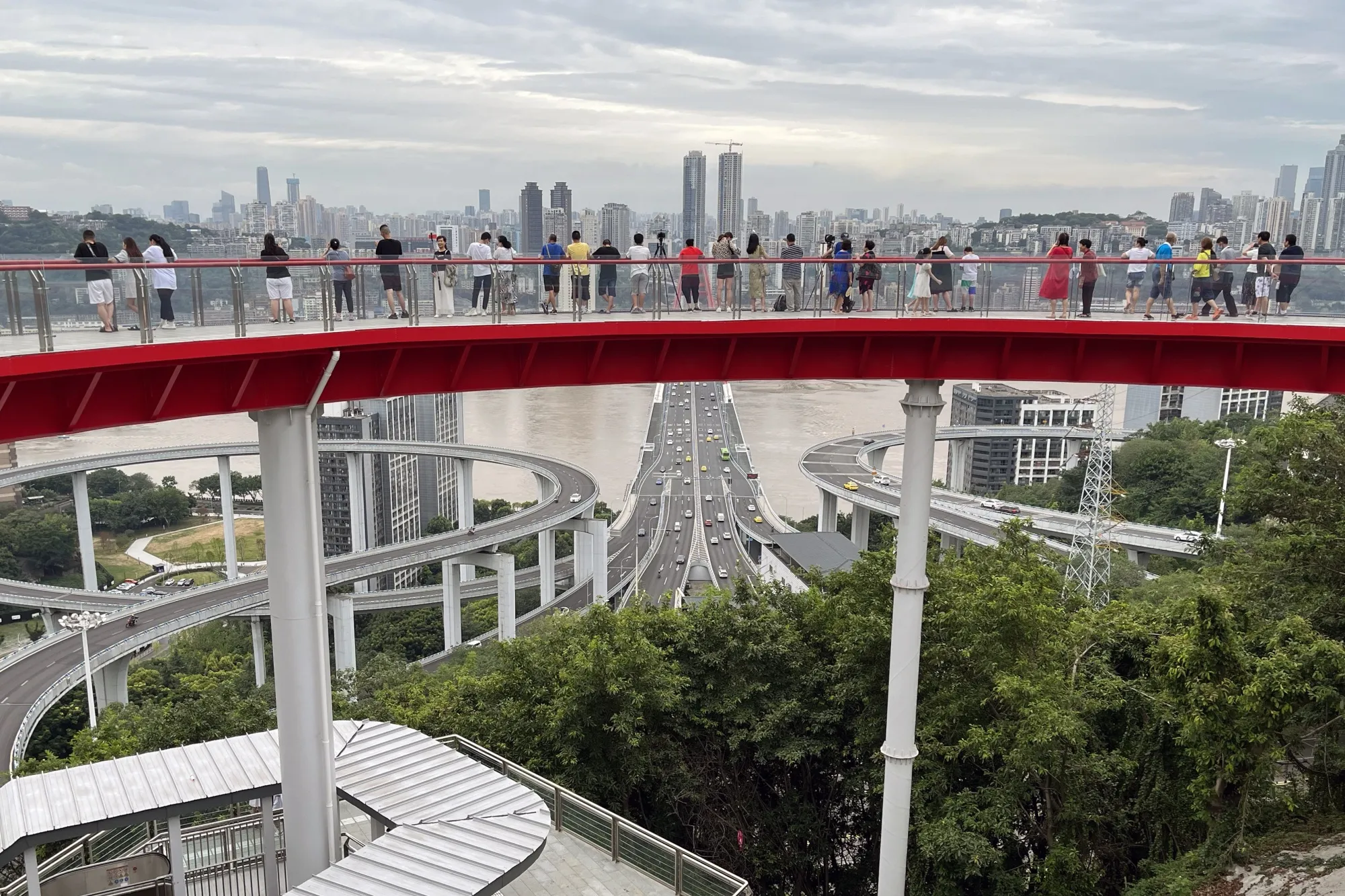 The Sujiaba Trail observation deck in Chongqing.