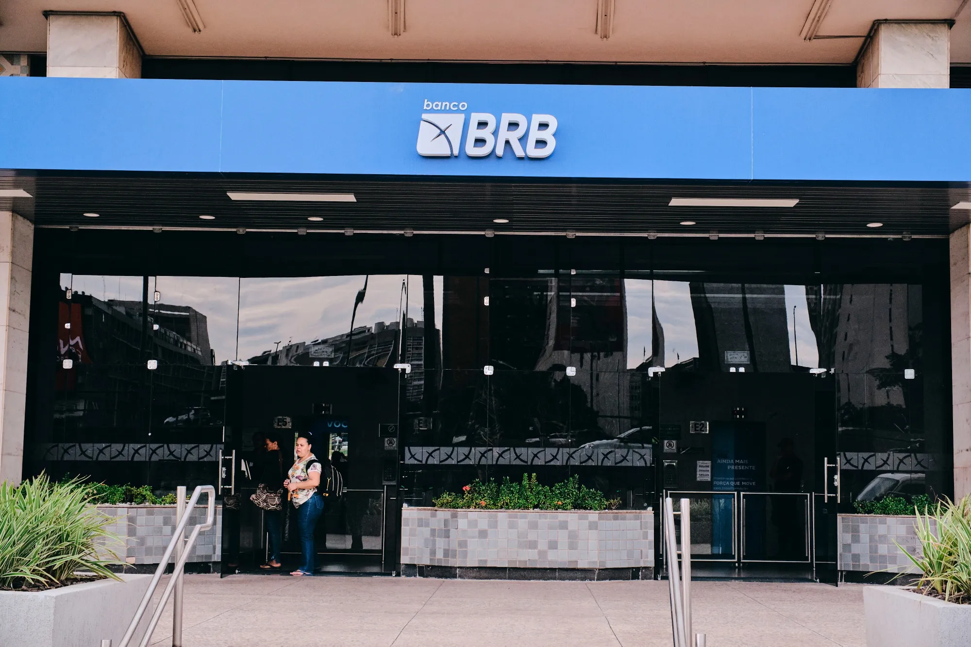 The Banco de Brasilia headquarters in Brasilia.