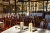 A closed restaurant in Galleria Vittorio Emanuele in Milan.