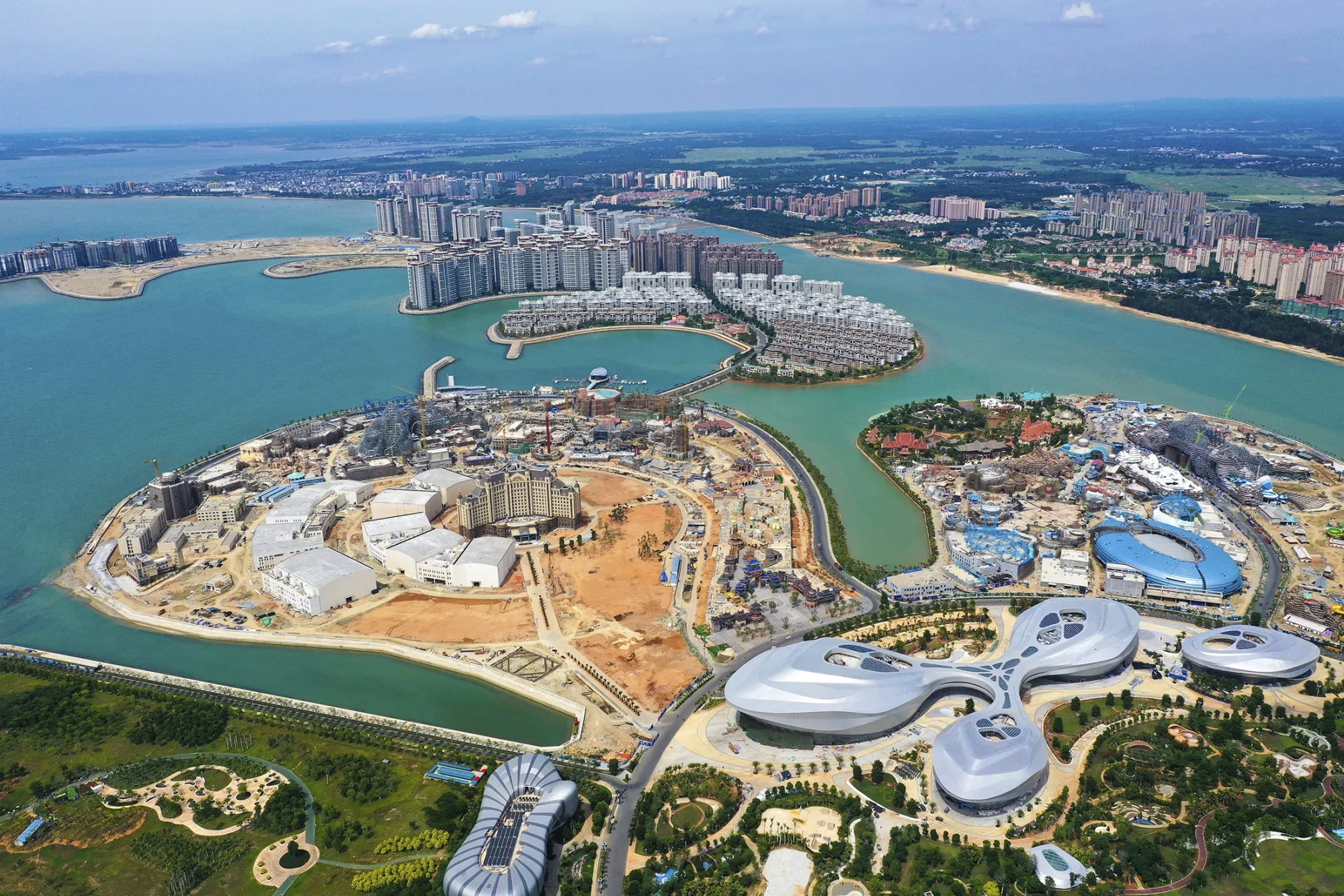Ocean Flower Island off the north coast of Danzhou in Hainan in 2020. 
