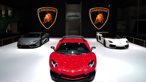 Lamborghini presents the new Aventador LP 750-4 Superveloce at 2015 Auto Shanghai.