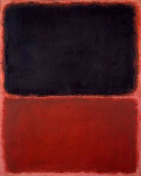 The fake Rothko exhibited in court.