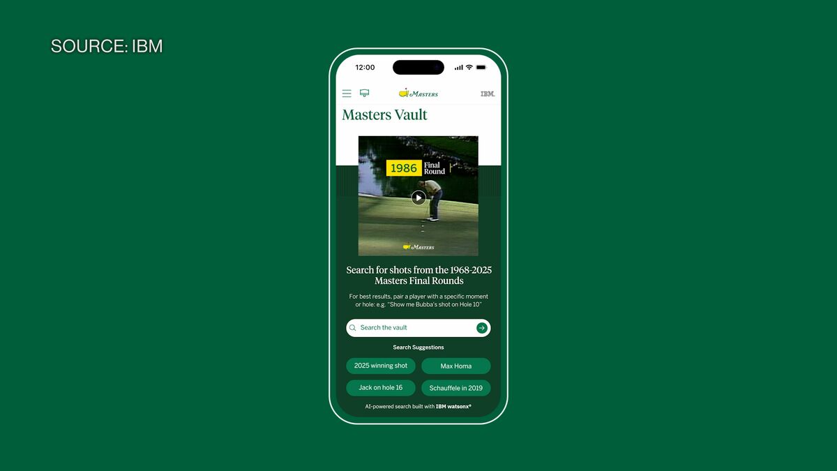 IBM, Masters use AI to Bring the Fairway to Every Fan