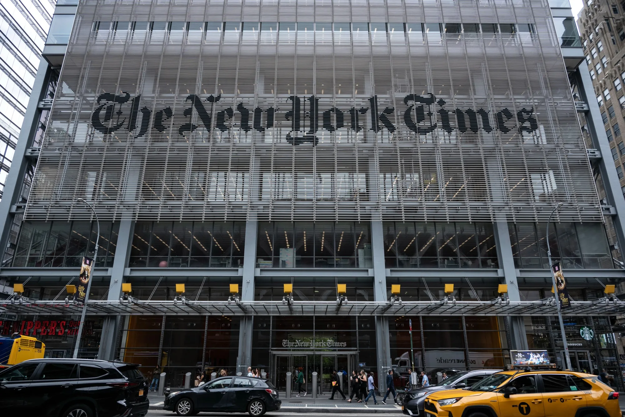The New York Times headquarters in New York.