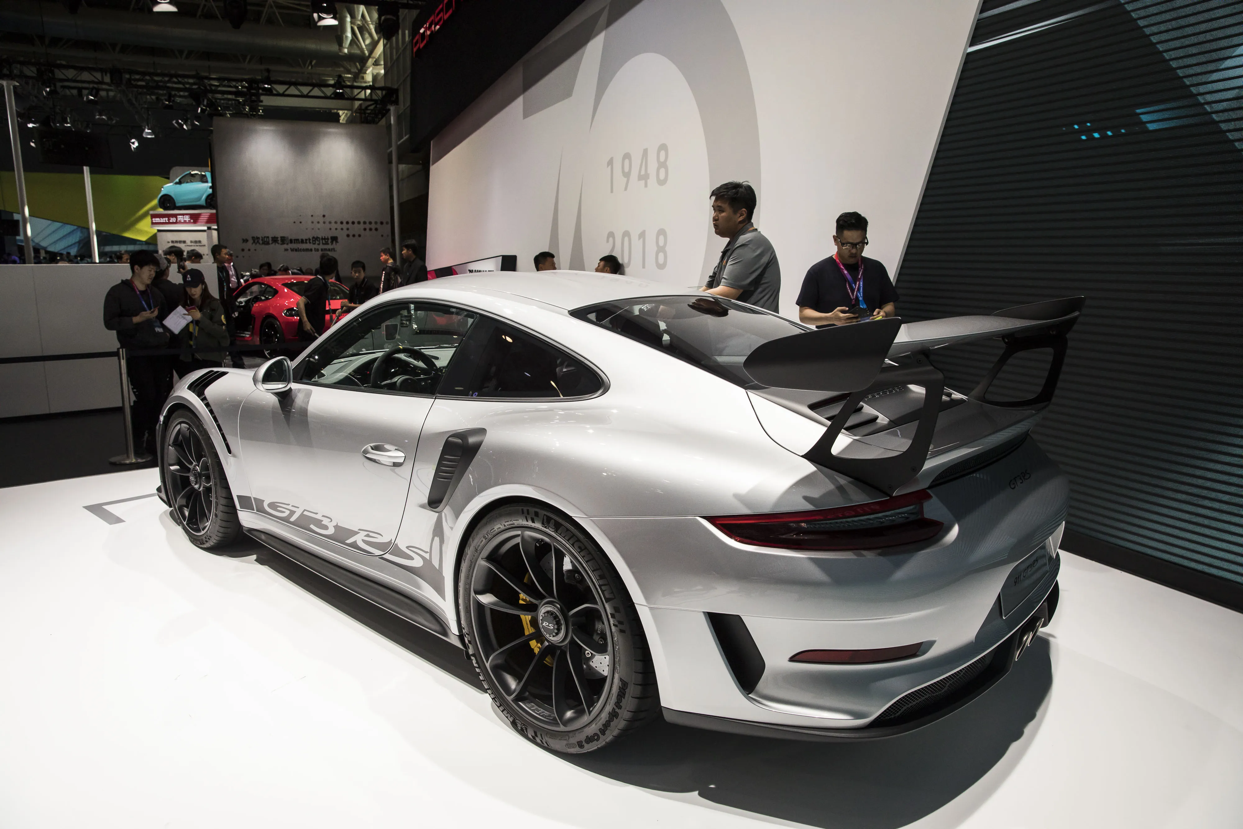 The Porsche 911 GT3 RS sports car.