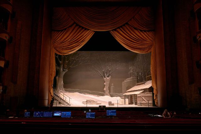 La Boheme set at the Met Opera.