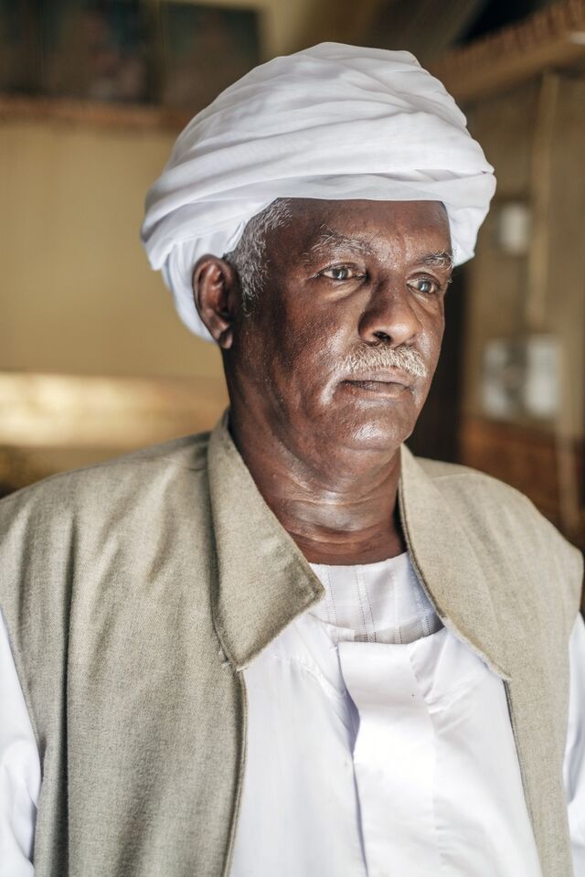 Dirar Ahmed Dirar, head of the Eastern Sudan Parties and Armed Movements Alliance, at his office in Port Sudan.